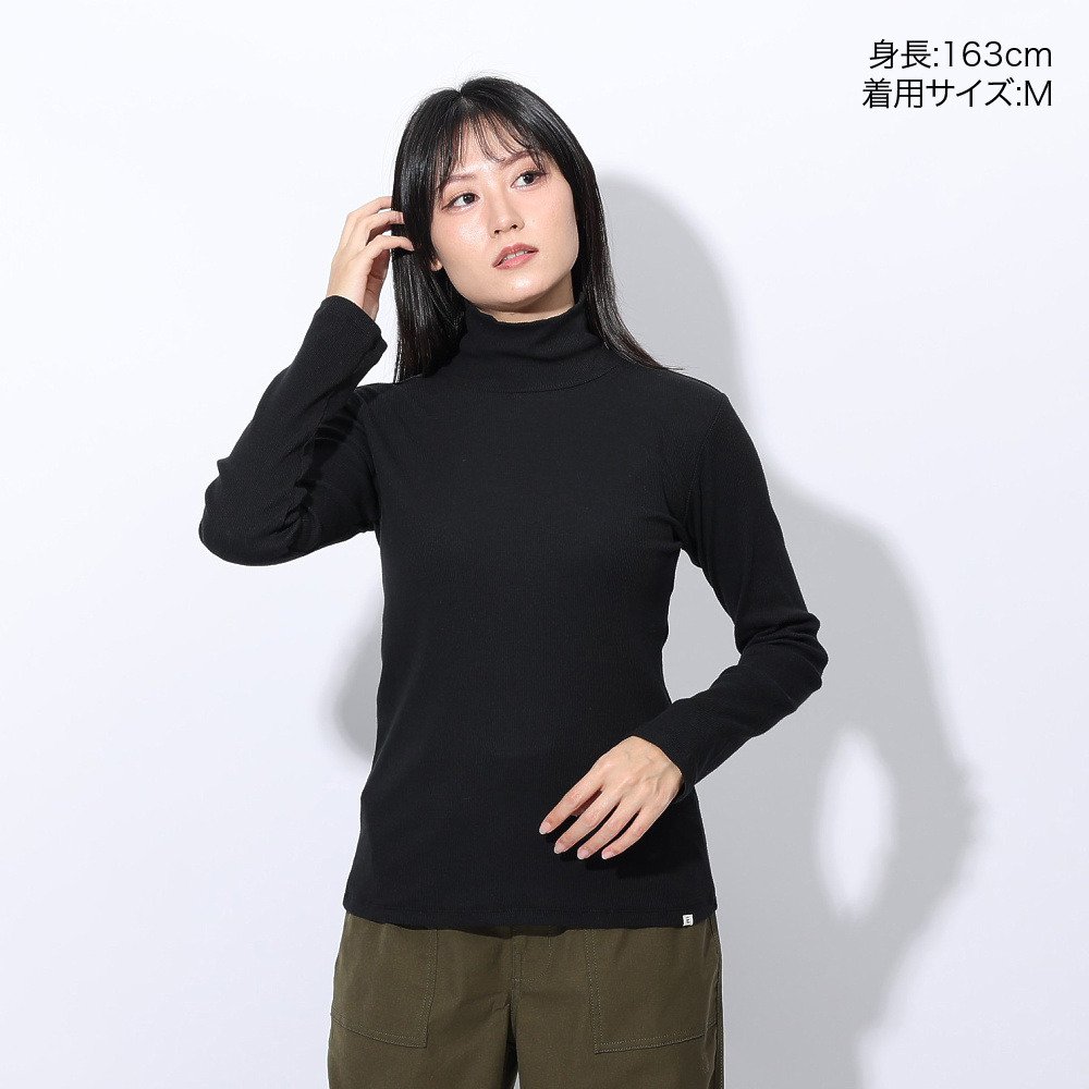 エルケクス（ELKEX）（レディース）長袖 タートルネックTシャツ