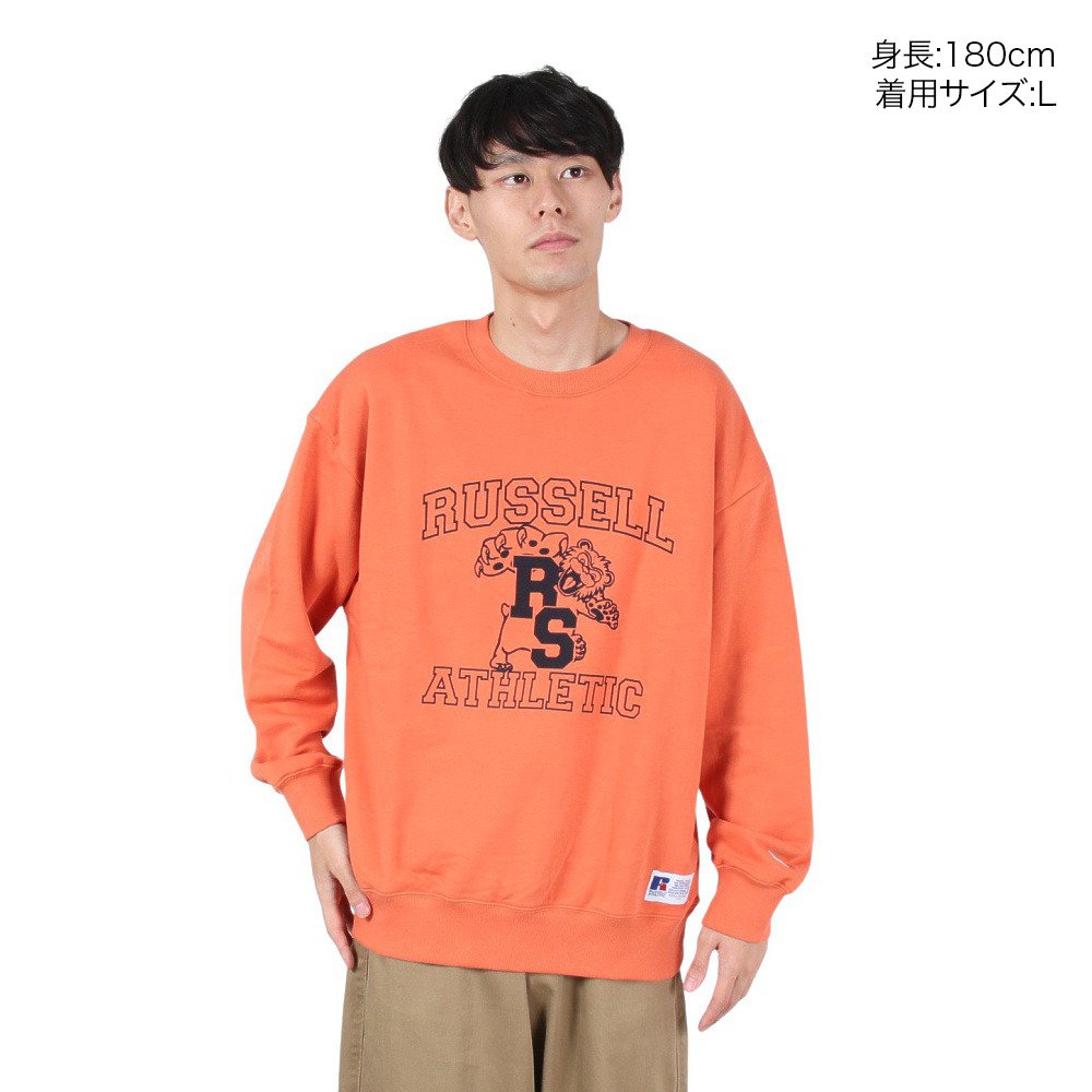 ラッセル（RUSSELL）（メンズ）カレッジベア スウェット ワイド