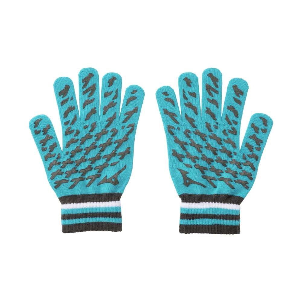 ミズノ（MIZUNO）（メンズ、レディース）ニット手袋 32JYB50216 青