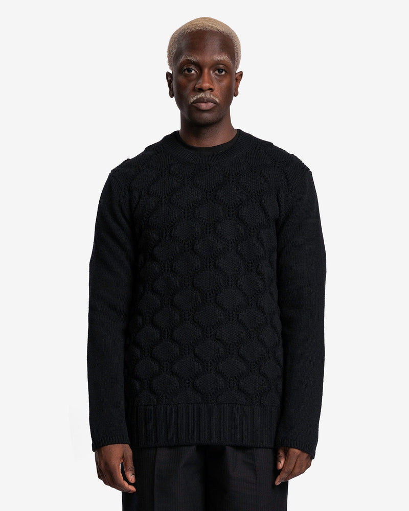 Cable Knit Sweater in Black – SVRN