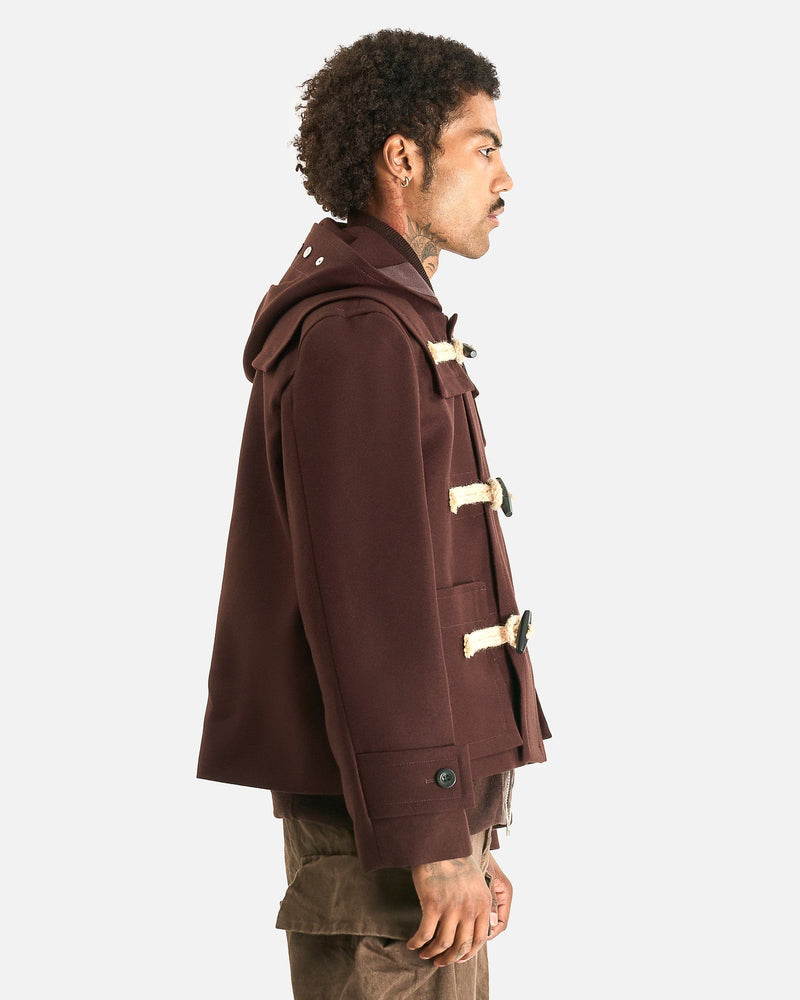 Wool Melton Blouson in Brown – SVRN