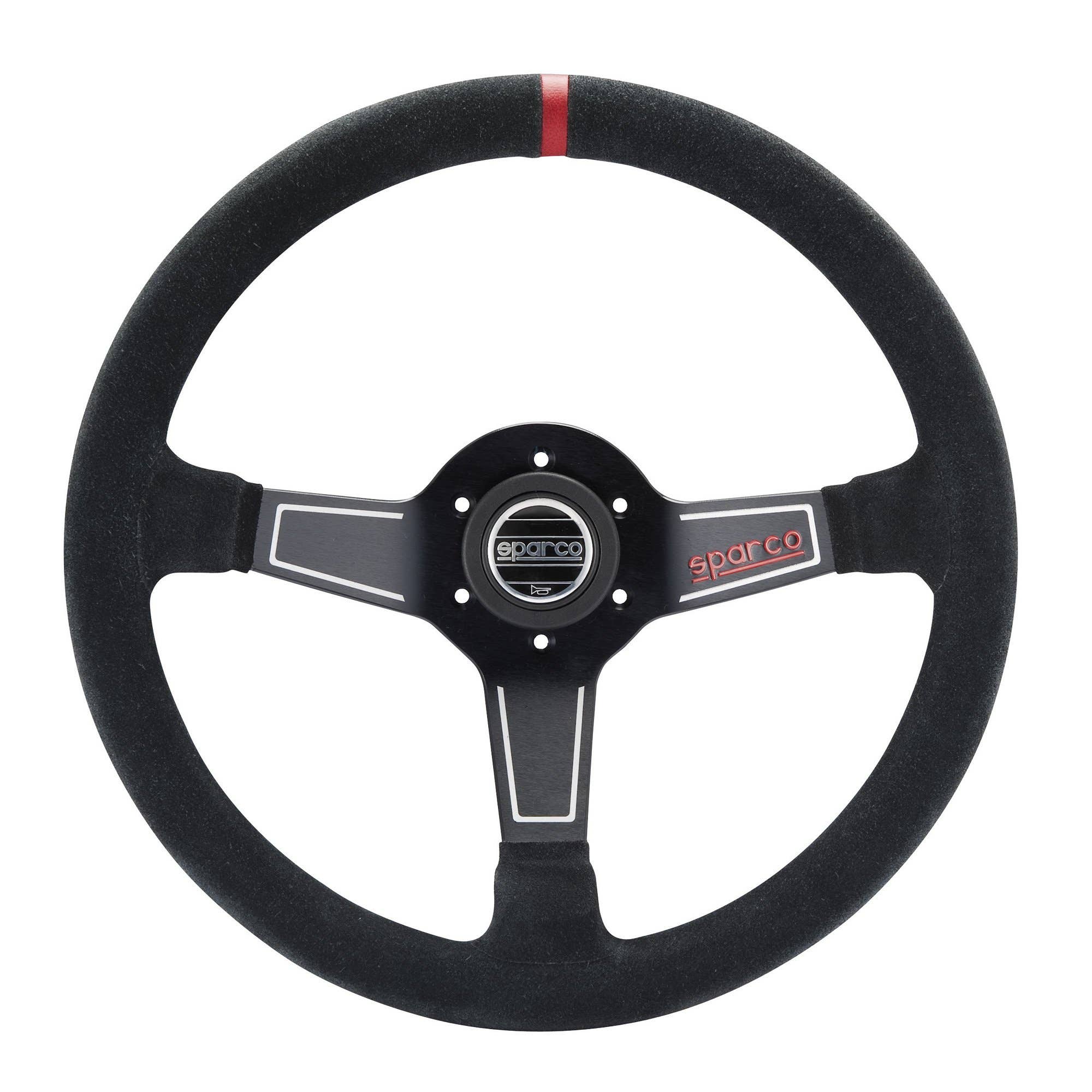 STRWHL 345 SUEDE BLACK | Suede dished steering wheel Sparco