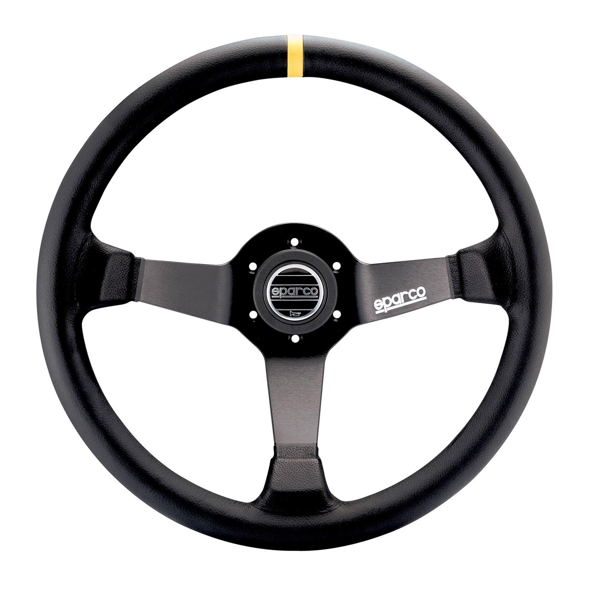 STRWHL 345 SUEDE BLACK | Suede dished steering wheel Sparco