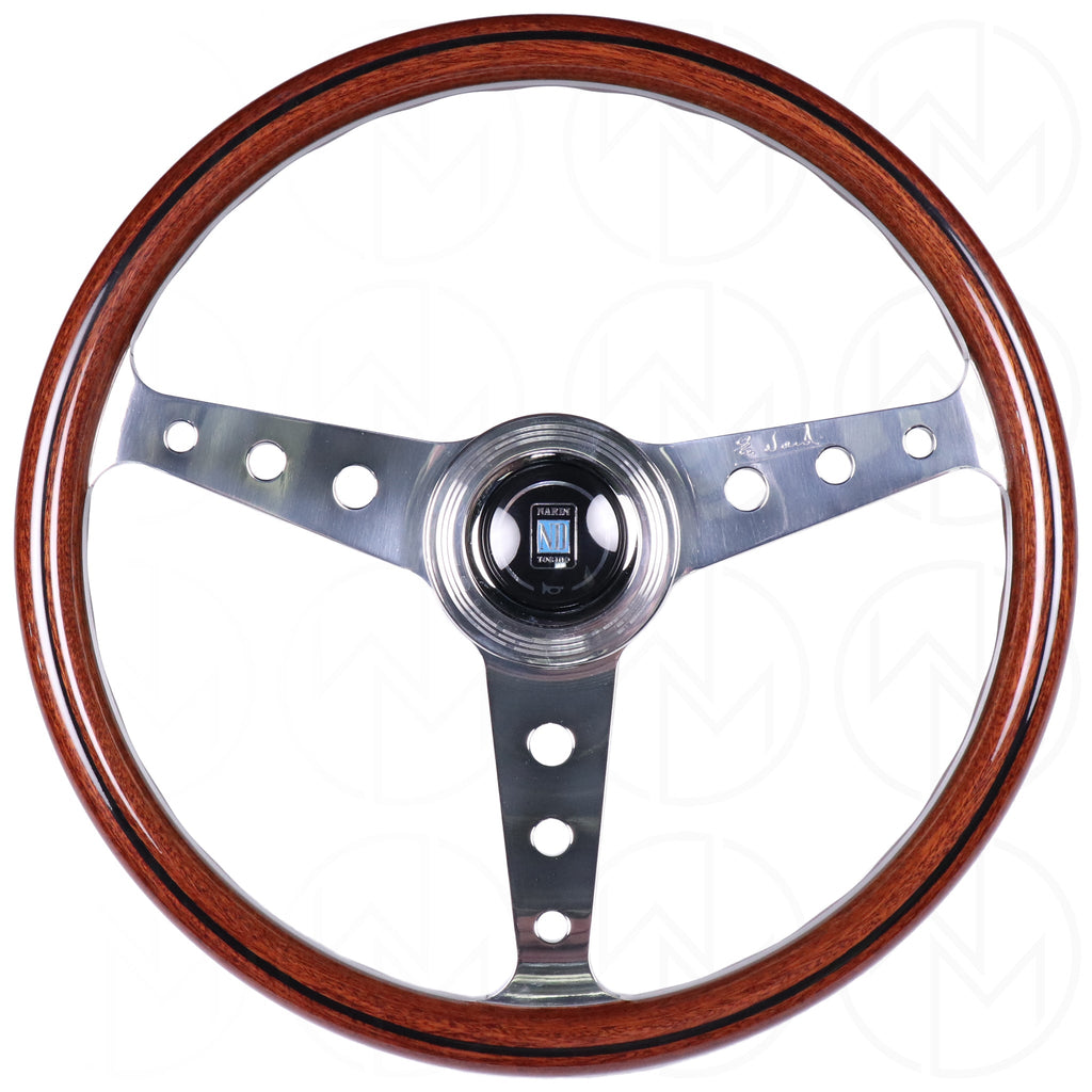 Nardi Classic Anni '60 Wood Steering Wheel - 360mm Polished Spokes