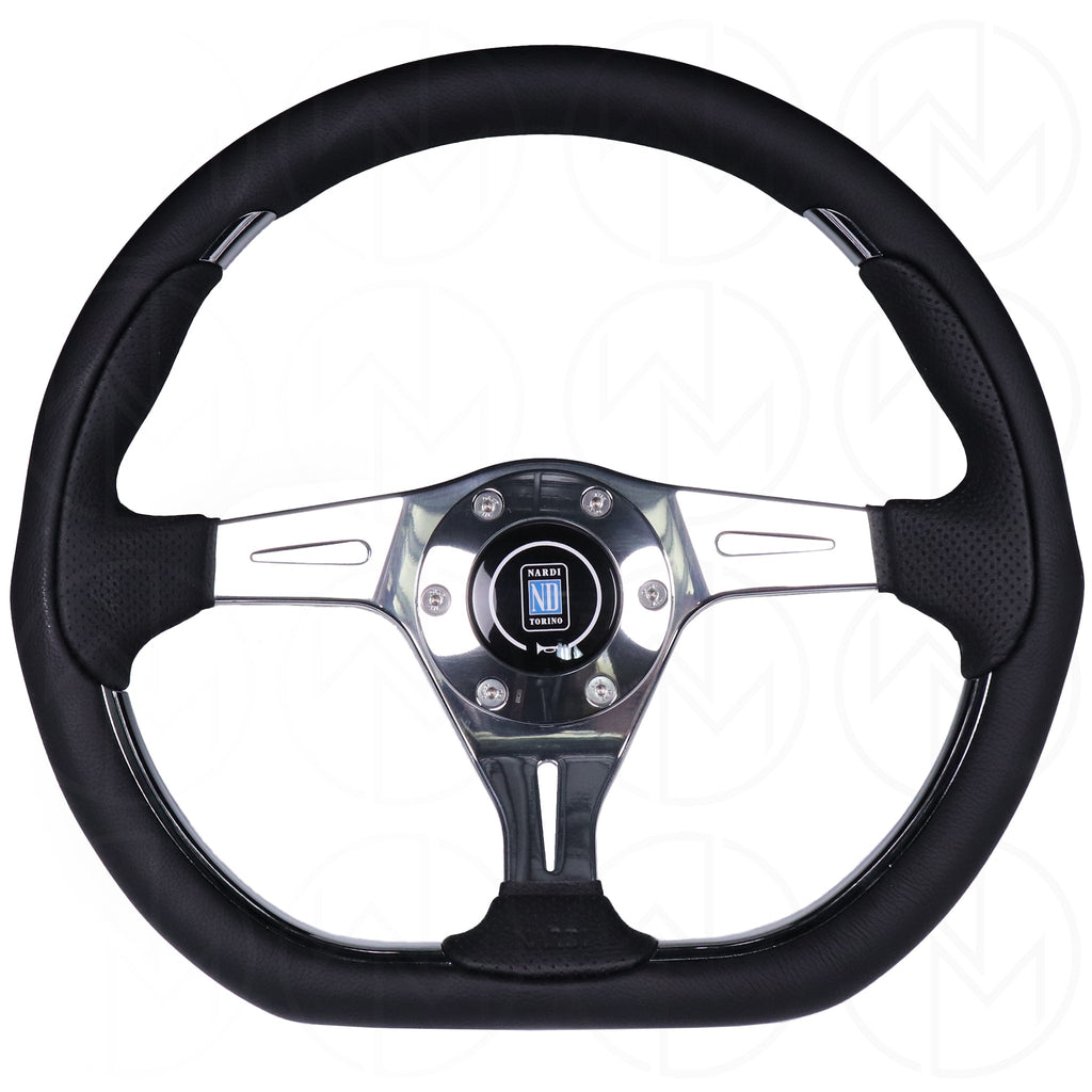 Nardi Kallista Metal Steering Wheel - 350mm Combo Leather w