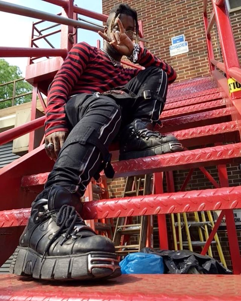 ⭐即納⭐M-106-S112 / プレート / 厚底スニーカー / 本革【NEW ROCK