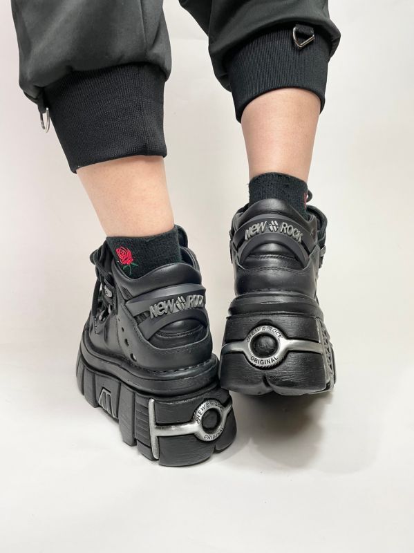 取り寄せ]M-106-S112 / プレート / 厚底スニーカー / 本革【NEW ROCK