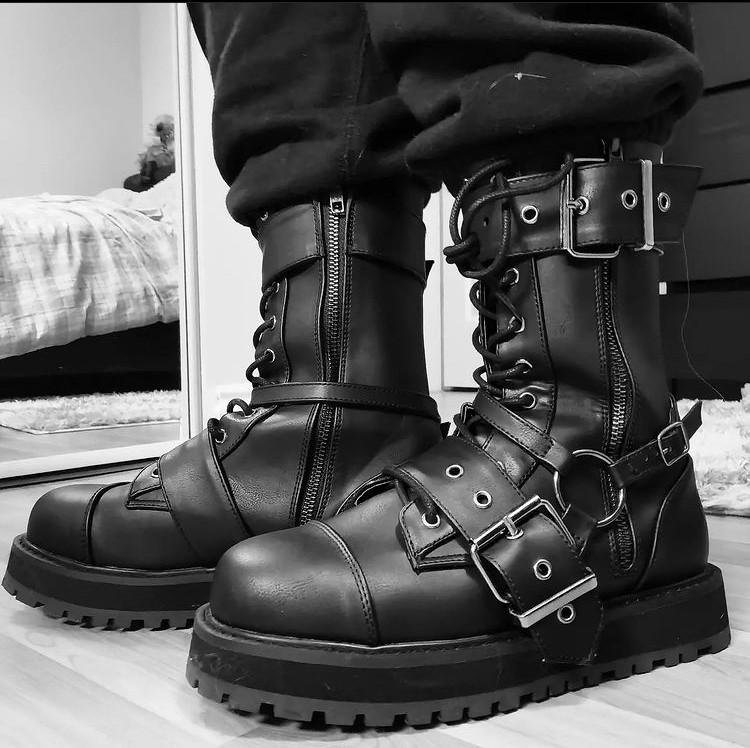 取り寄せ]MENS / VALOR-220 / 厚底ブーツ【DEMONIA】 | Spider Rock Web