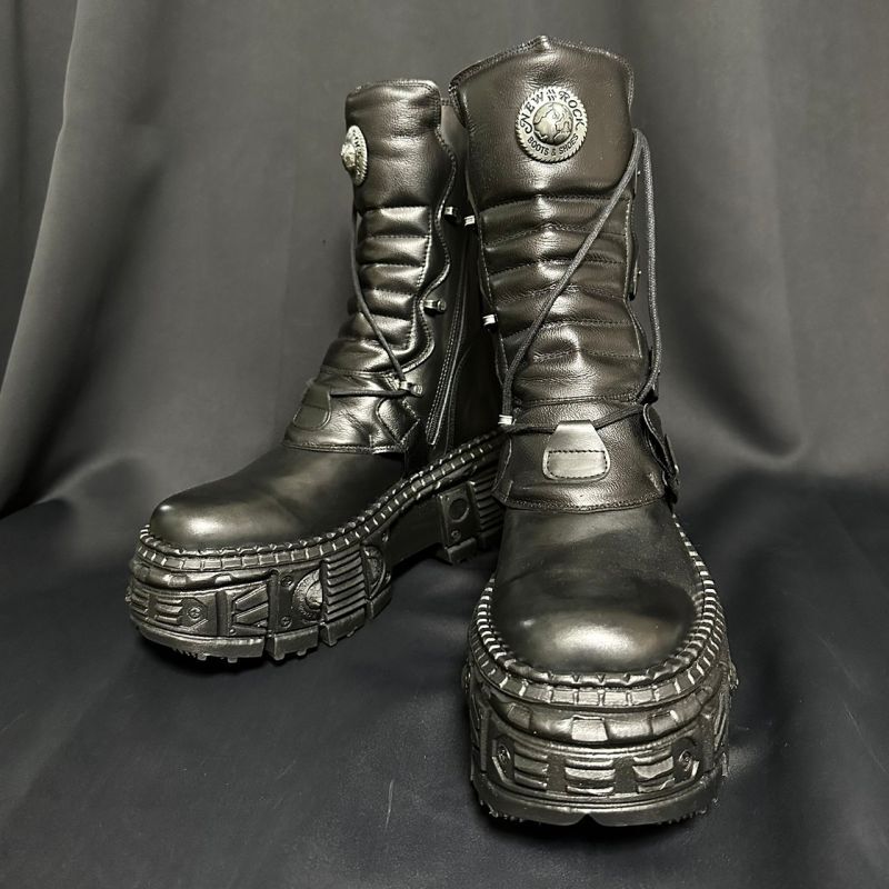 取り寄せ]M-WALL373-S5 / 厚底ブーツ / 本革【NEW ROCK】 | Spider