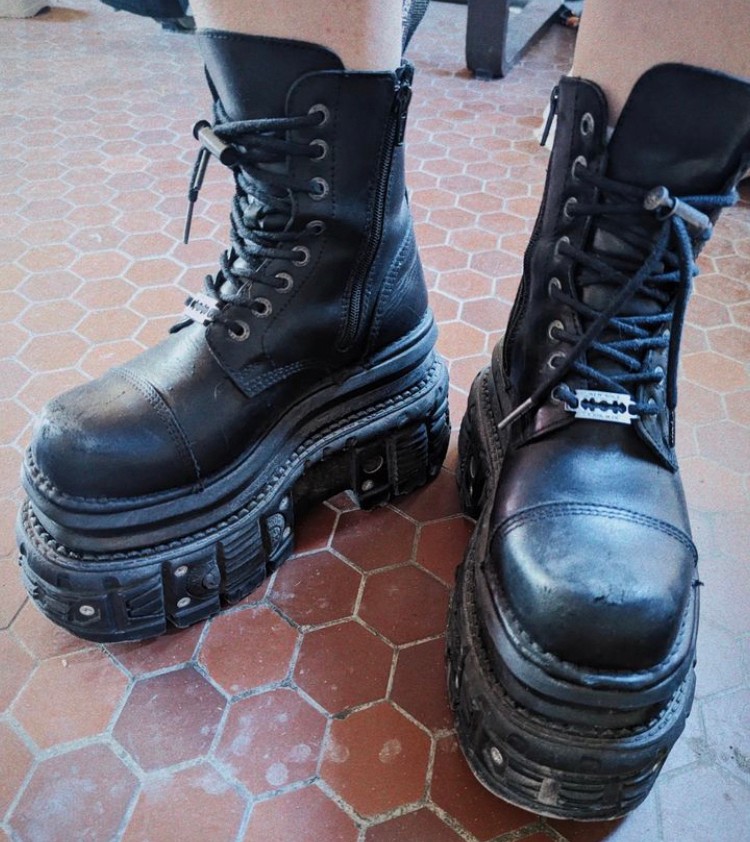 ⭐即納⭐M.TANK083-C1 / ネジ / 厚底ブーツ / 本革【NEW ROCK