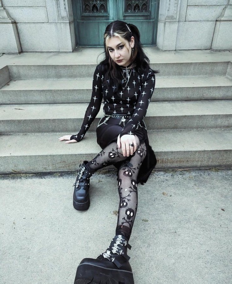 取り寄せ]ASHES-55 / black / 厚底ブーツ【DEMONIA】 | Spider Rock Web