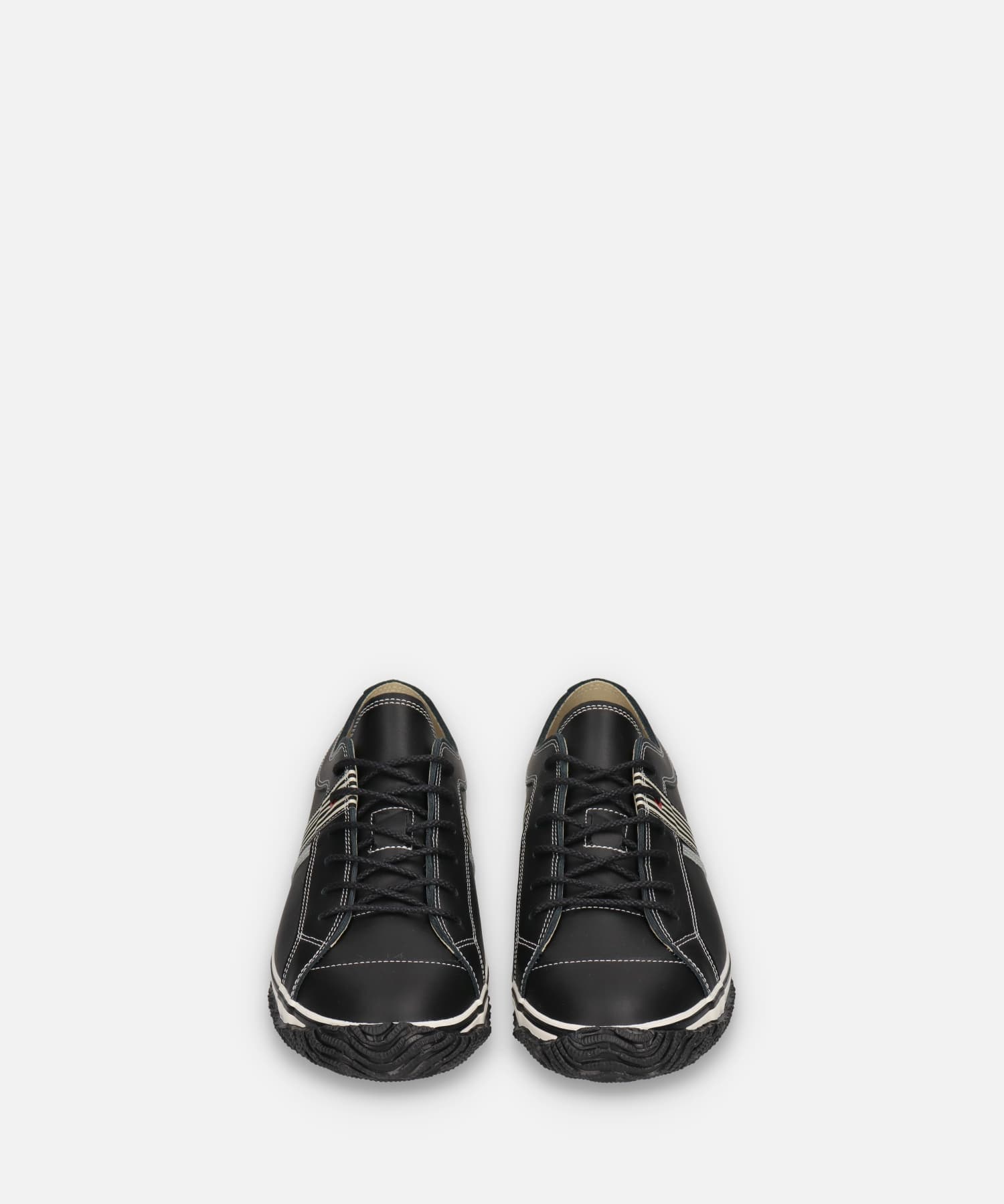 SP-168 Black/White | 国産ハンドメイド スニーカー スピングル