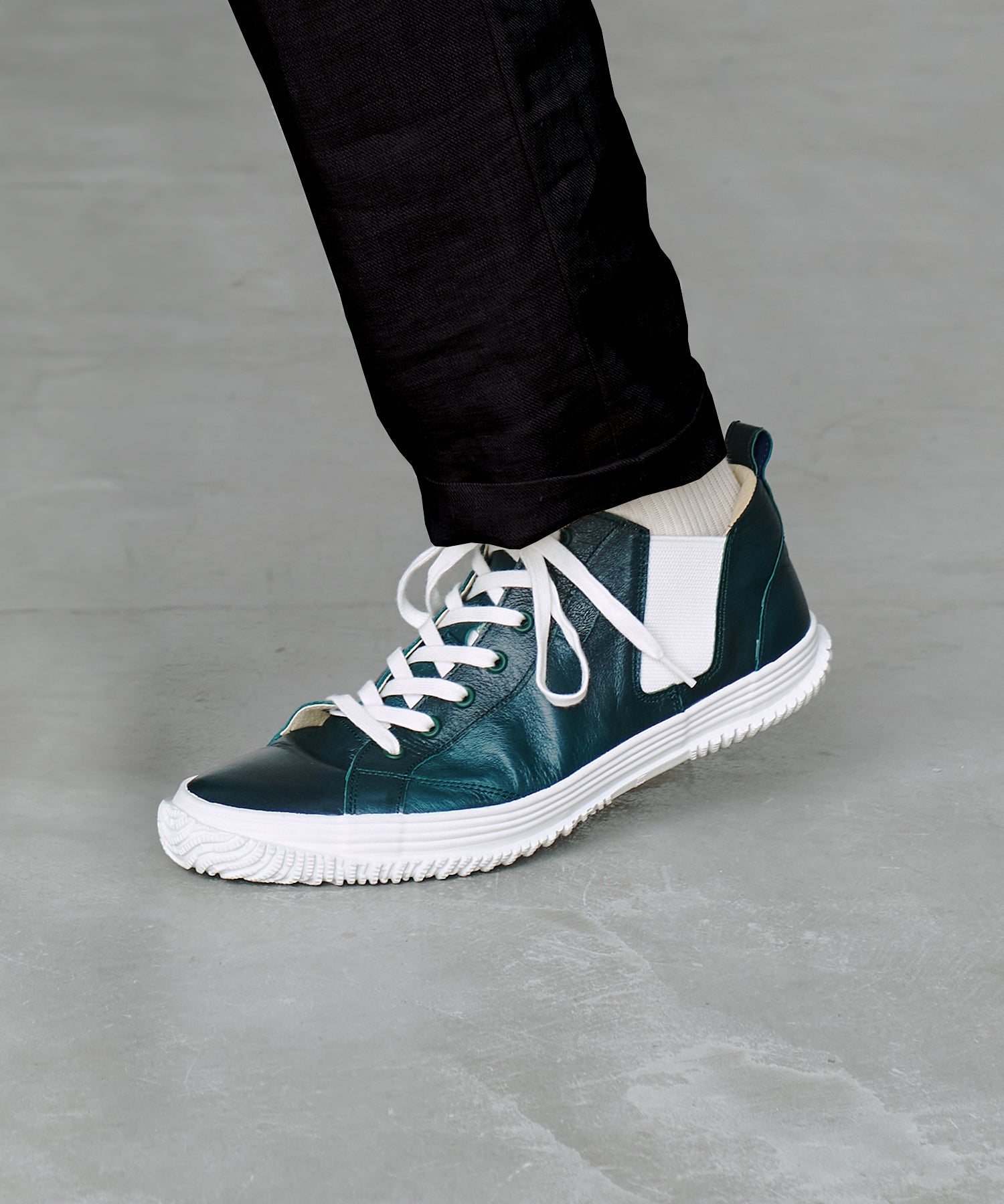 SP-442 Deep Green | 国産ハンドメイド スニーカー スピングル