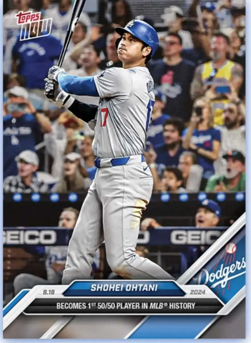 米トップス社が「50―50」を達成したドジャース・大谷の記念限定カード