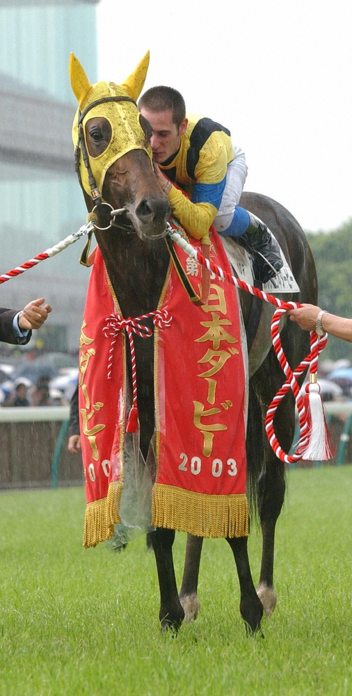 ネオユニヴァース 種付け中事故死…03年に皐月賞、ダービーのクラシック