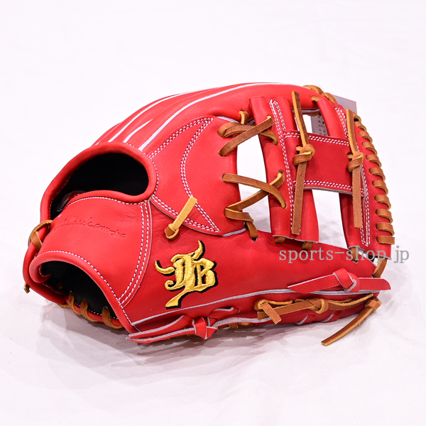 和牛JB 硬式用 JB-004S 内野手用 パワーオレンジ タン紐 硬式 グローブ