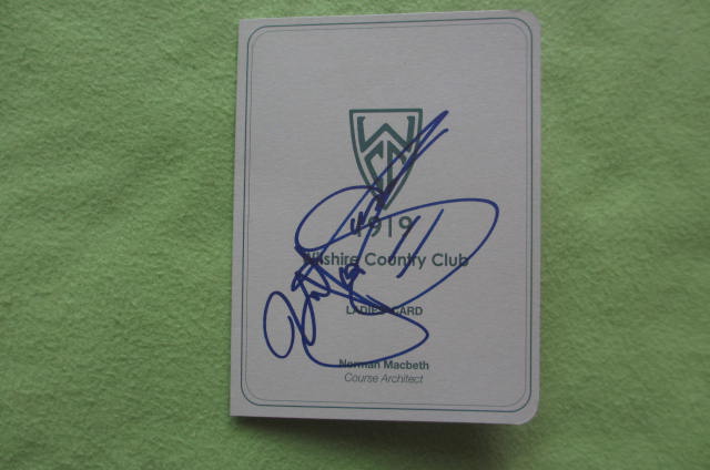 笹生優花プロ 直筆サイン入りウィルシャーCCスコアーカード - SPORTS