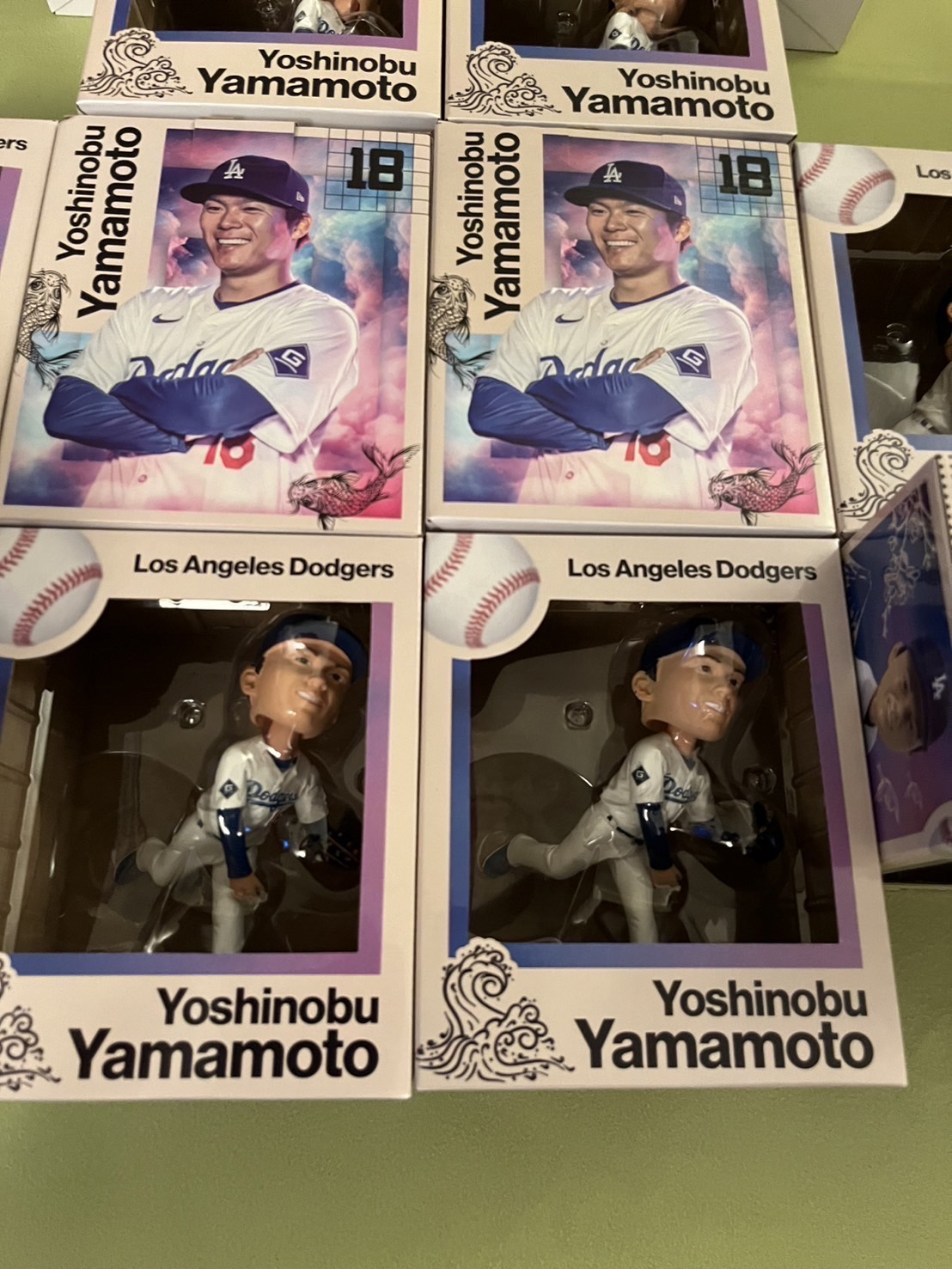 山本由伸選手 6-13-2024ドジャース球場初配布ボブルヘッド人形