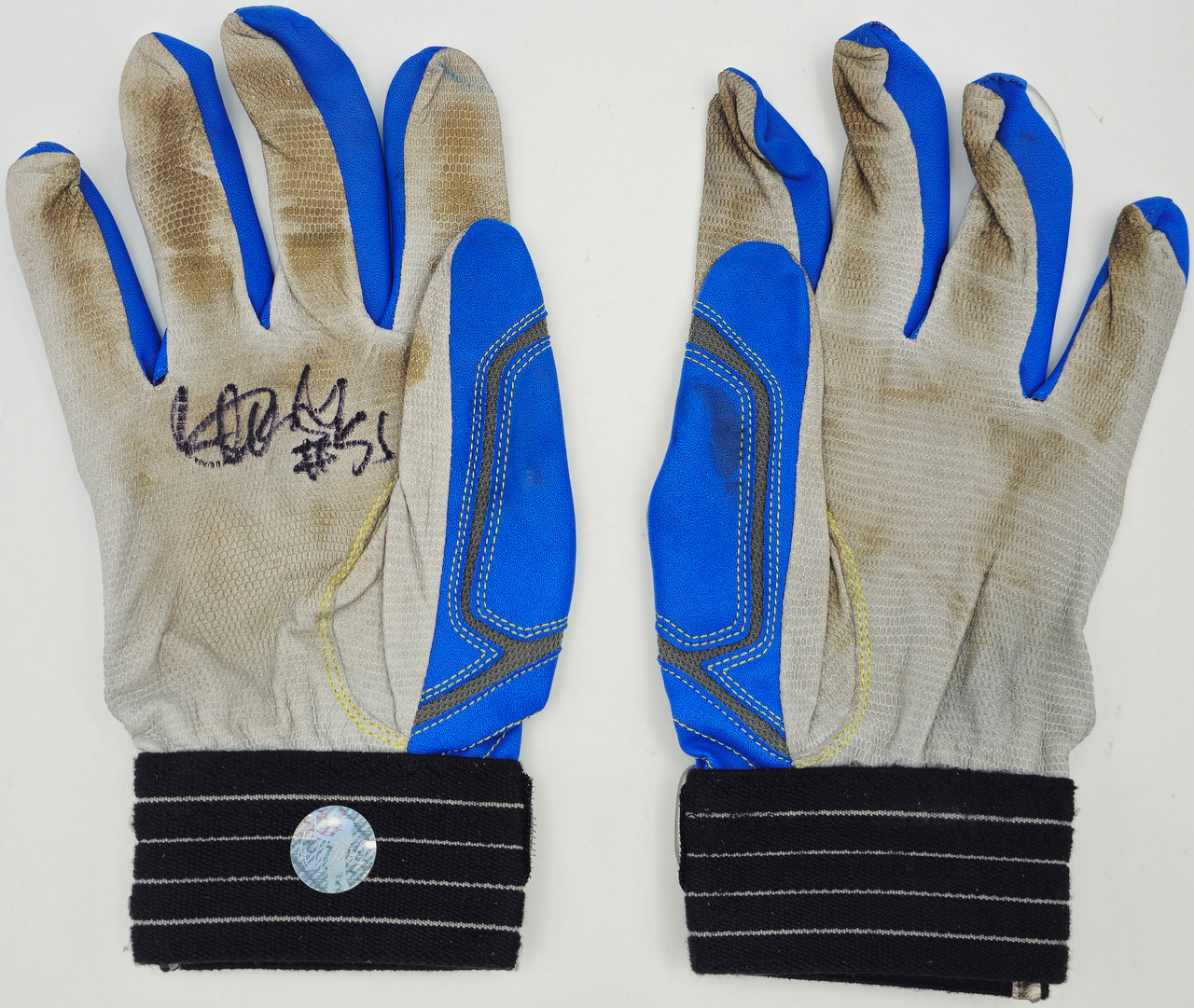 イチロー＃51 ICHIRO SUZUKI 実使用MIZUNOバッティンググローブ ブルー