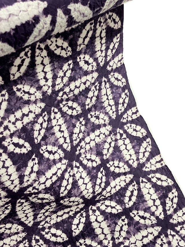 紫根 絞り 貴重な紬九寸名古屋帯 ｜着物セレクト専門店スポットガーデン