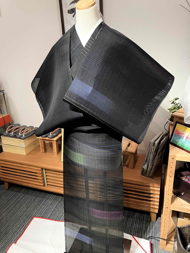 夏赤城座繰紬 希少な名品｜手仕事が詰まった伝統工芸品。｜着物