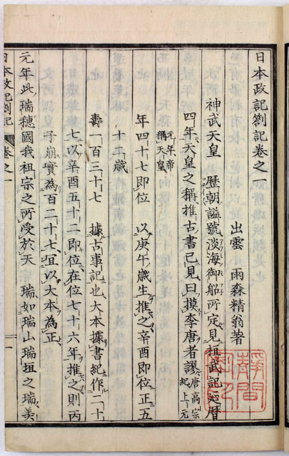 日本政記剳記 | 島根大学法文学部山陰研究センター