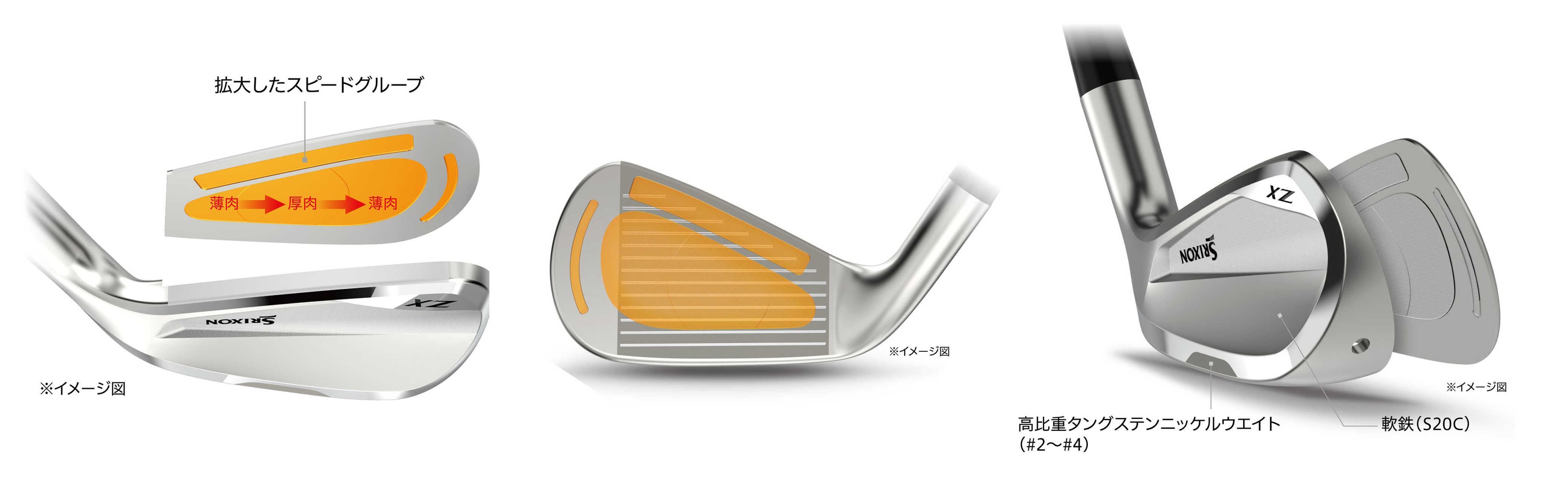 NEW「スリクソン ZXシリーズ」フェアウェイウッド、ハイブリッド