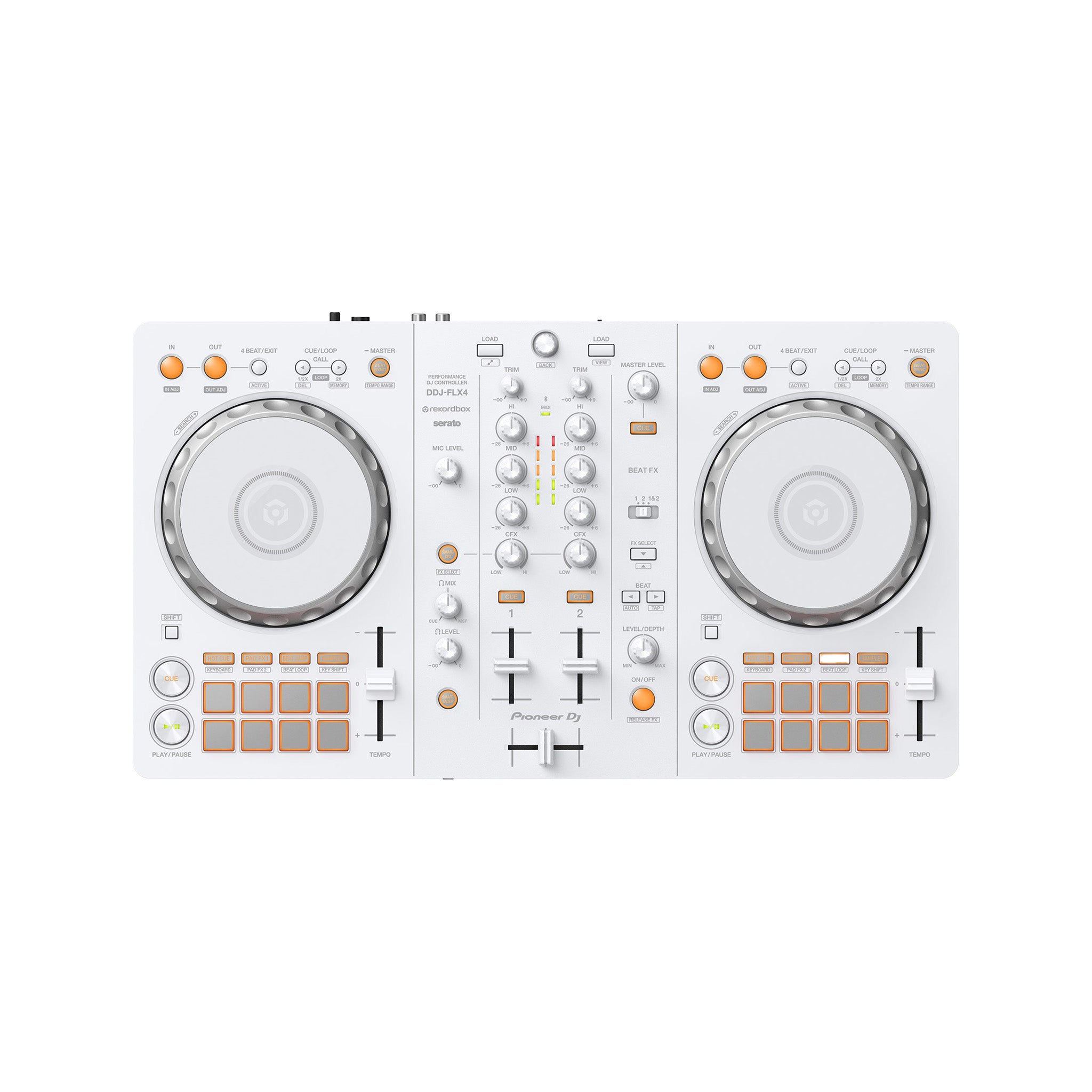Pioneer DDJ-FLX4 2-channel DJ Controller, White – Swee Lee Singapore