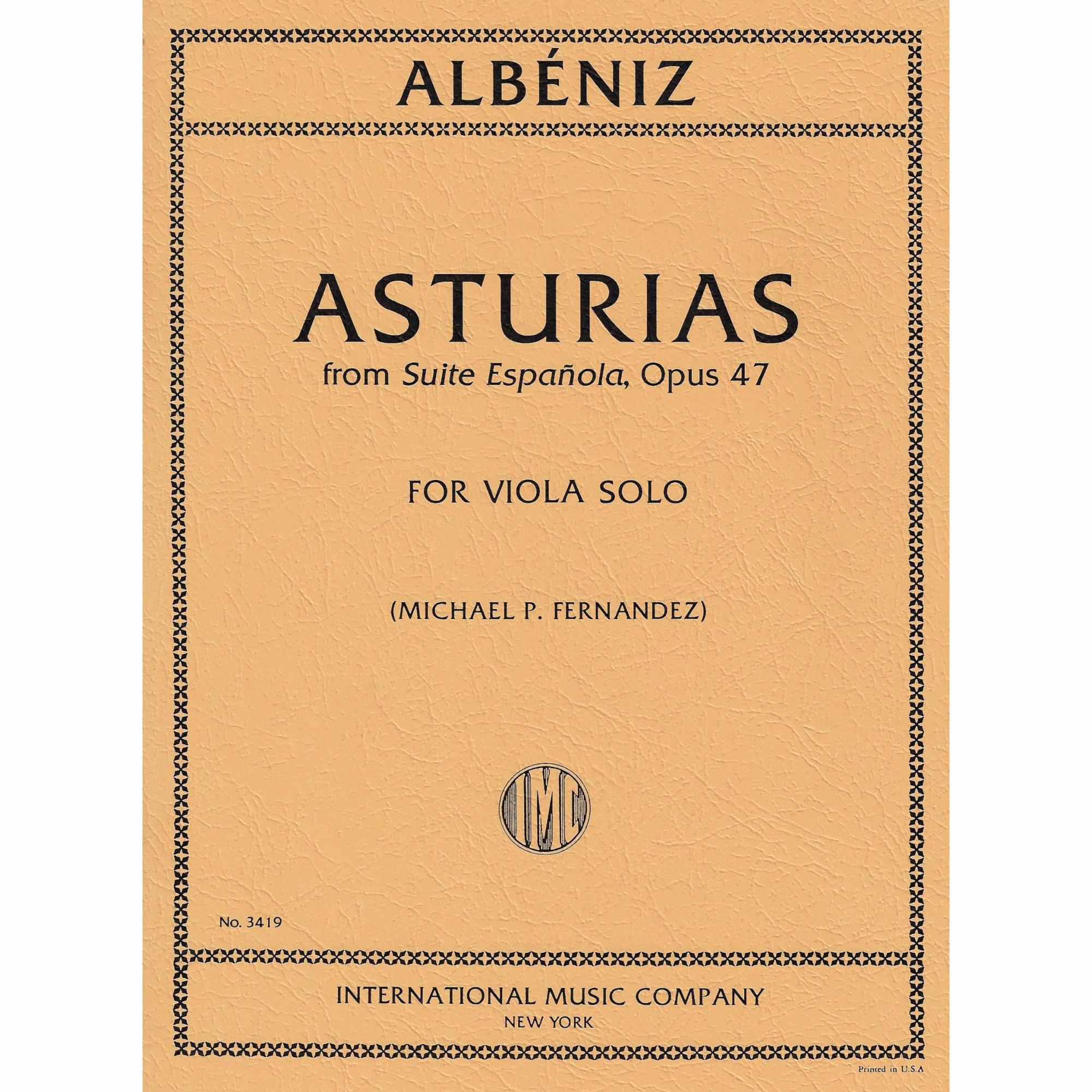 Albeniz - Asturias, from Suite Espanola, Op. 47 for Solo Viola