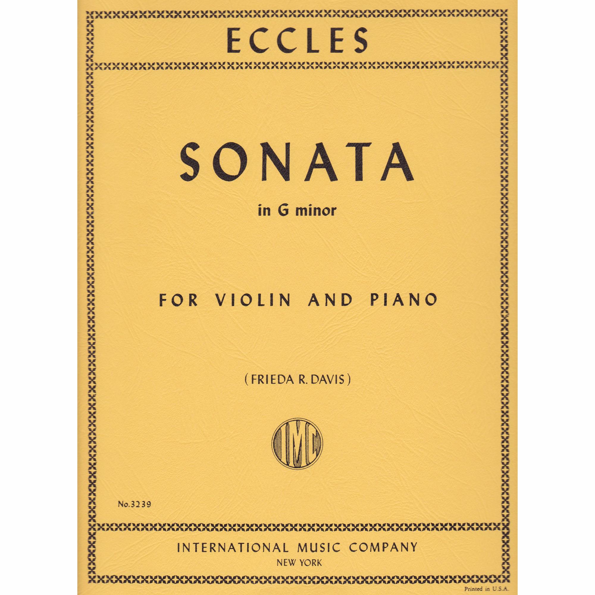 Eccles - Sonata in G Minor for Violin and Piano - Southwest Strings
