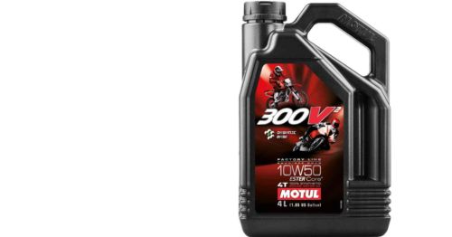 Motul 300V² Factory Line Racing Oil 4T 10W-40(4Liter) 104121 - Red