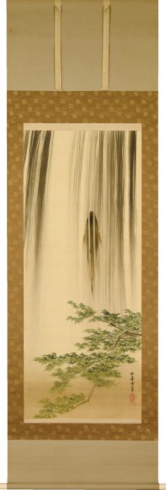 鈴木 松年「瀑布登鯉図」の販売 | 美術品販売｜東京銀座ぎゃらりい秋華洞