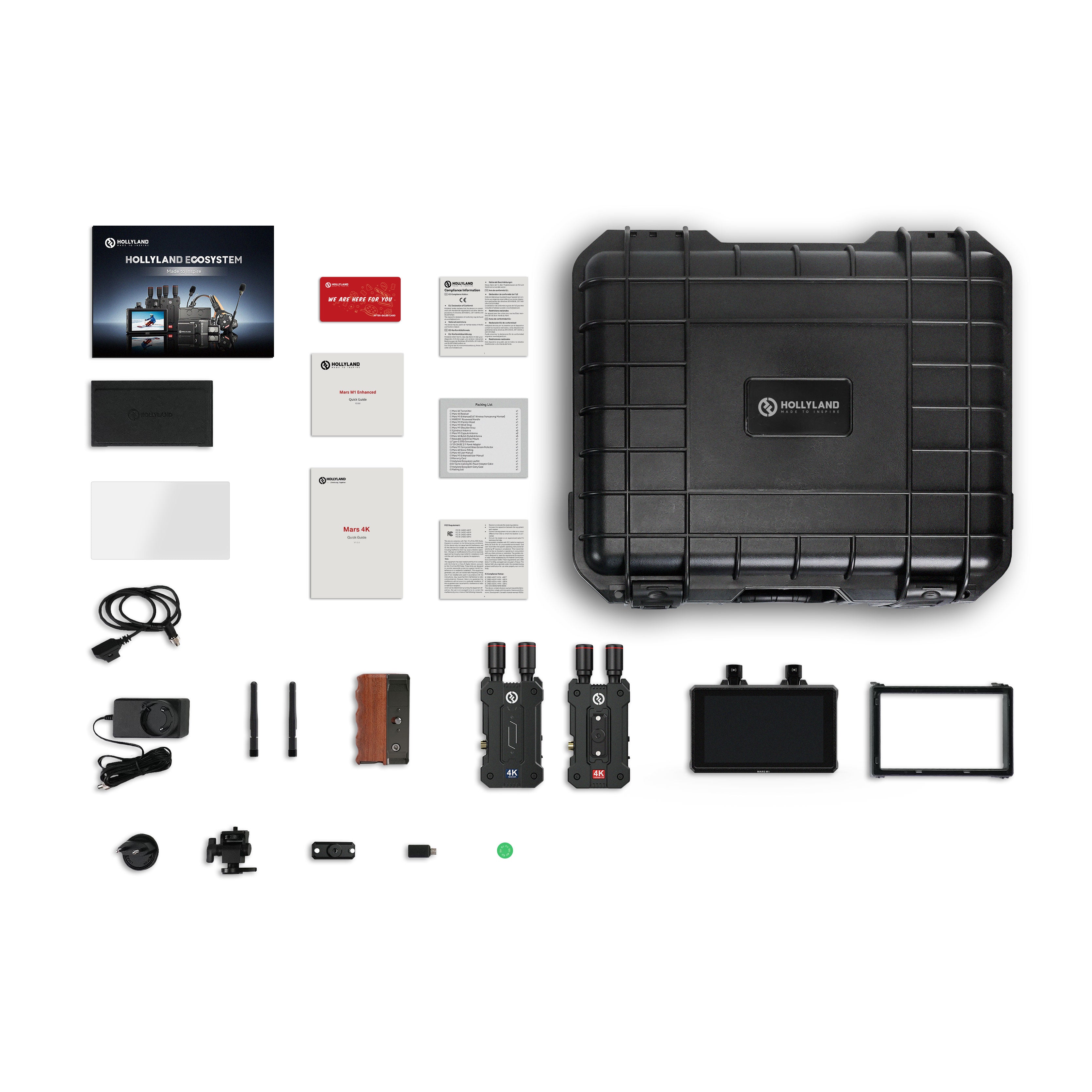 Hollyland Mars 4K(送信機/受信機)+ Mars M1 Enhancedキット - 業務用
