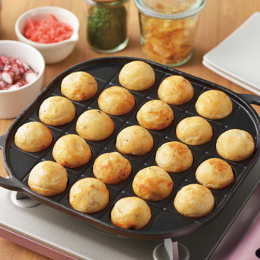 スプラウト 鉄鋳物製たこ焼きプレート(21穴) HB-4621