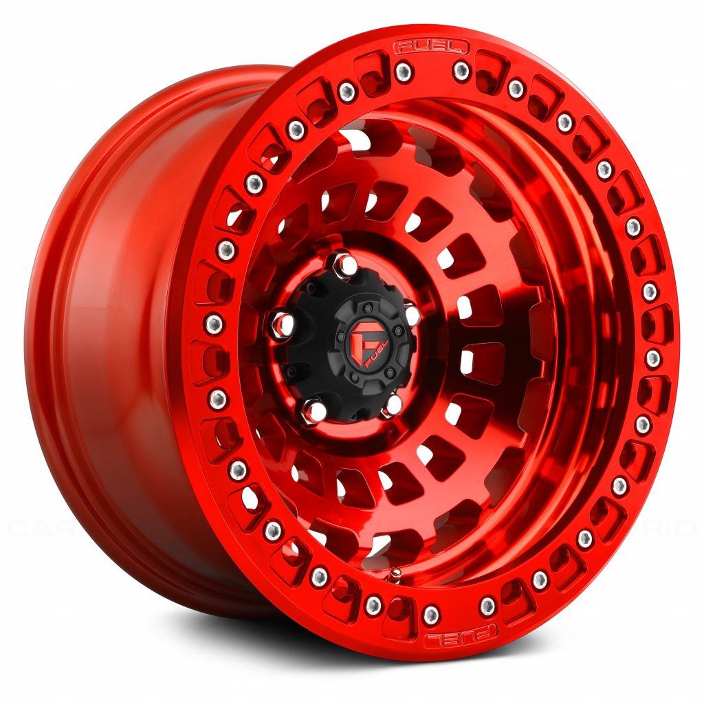 Fuel Off-Road D100 Zephyr Beadlock Candy Red - PowerHouse Wheels