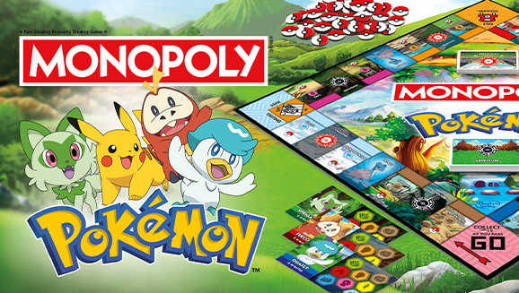 Catch Wild Pokémon in the Monopoly: Pokémon Edition Board Game