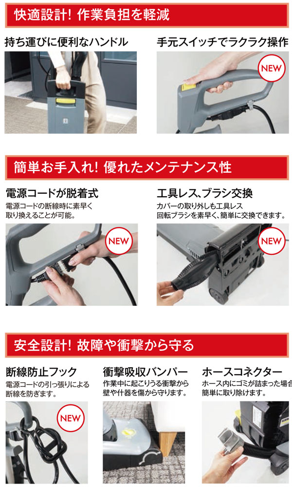 大一産業 業務用 アップライトバキュームクリーナー FPS-12GE - 合成