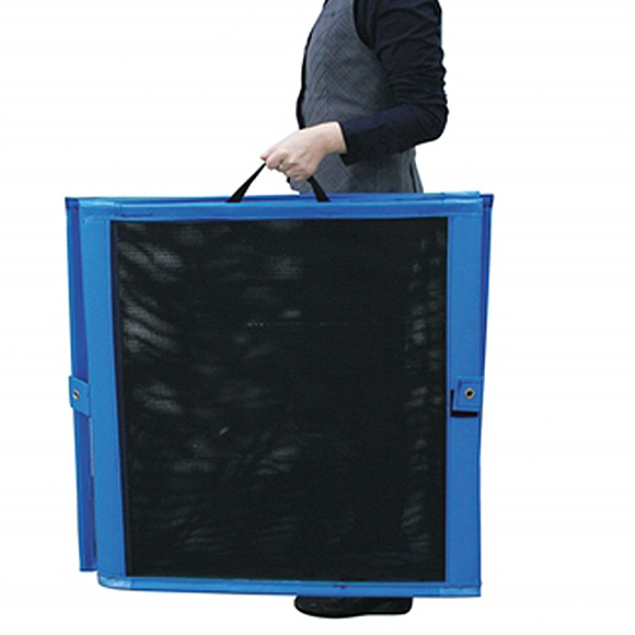 テラモト 自立ゴミ枠 折りたたみ式 黒 - ゴミの一時保管時のカラス対策