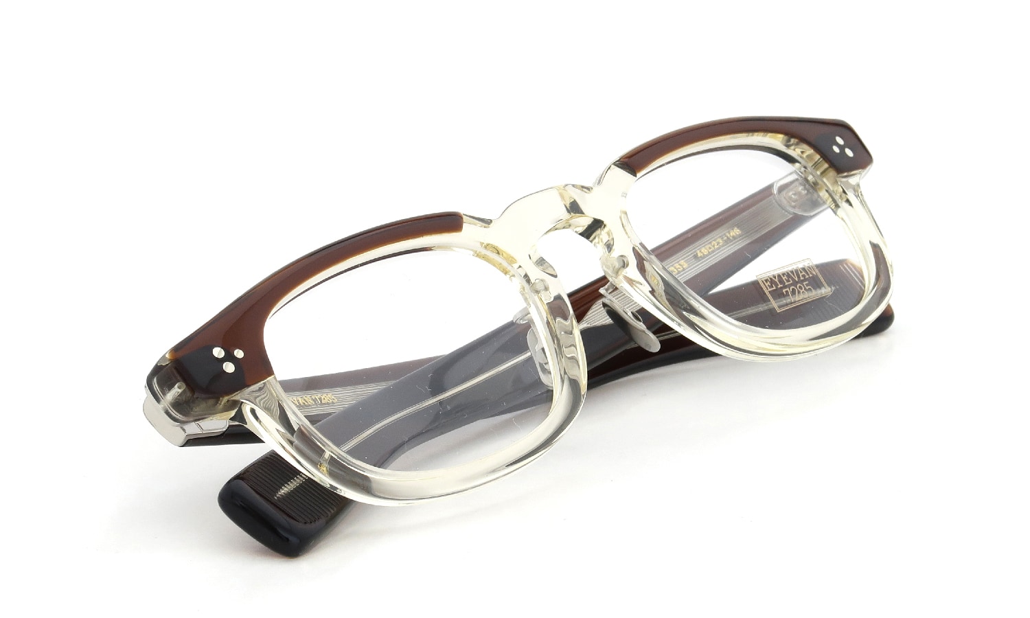 EYEVAN7285 メガネ 351 (48)通販 C.353 BROWN BROW 正規取扱