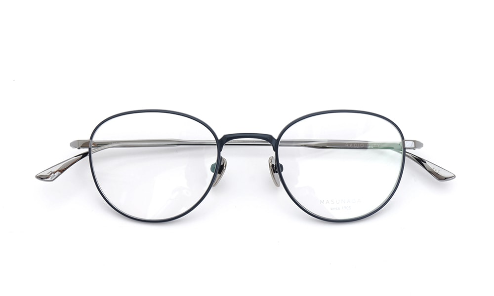 MASUNAGA since 1905 増永眼鏡 メガネ RADIO CITY通販 #45 NVY/SLV