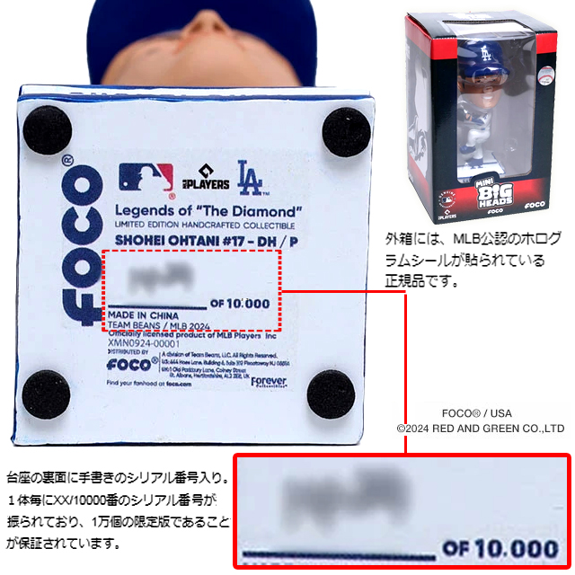 FOCO LAドジャース大谷翔平ピッチャーVer.4.5インチボブルヘッド MLB