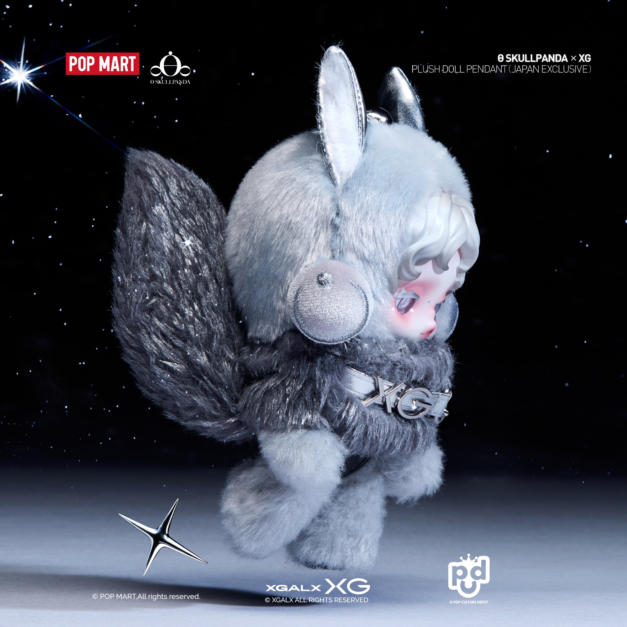 SKULLPANDA × XG Japan-Exclusive Collaboration Doll Pendant – POP