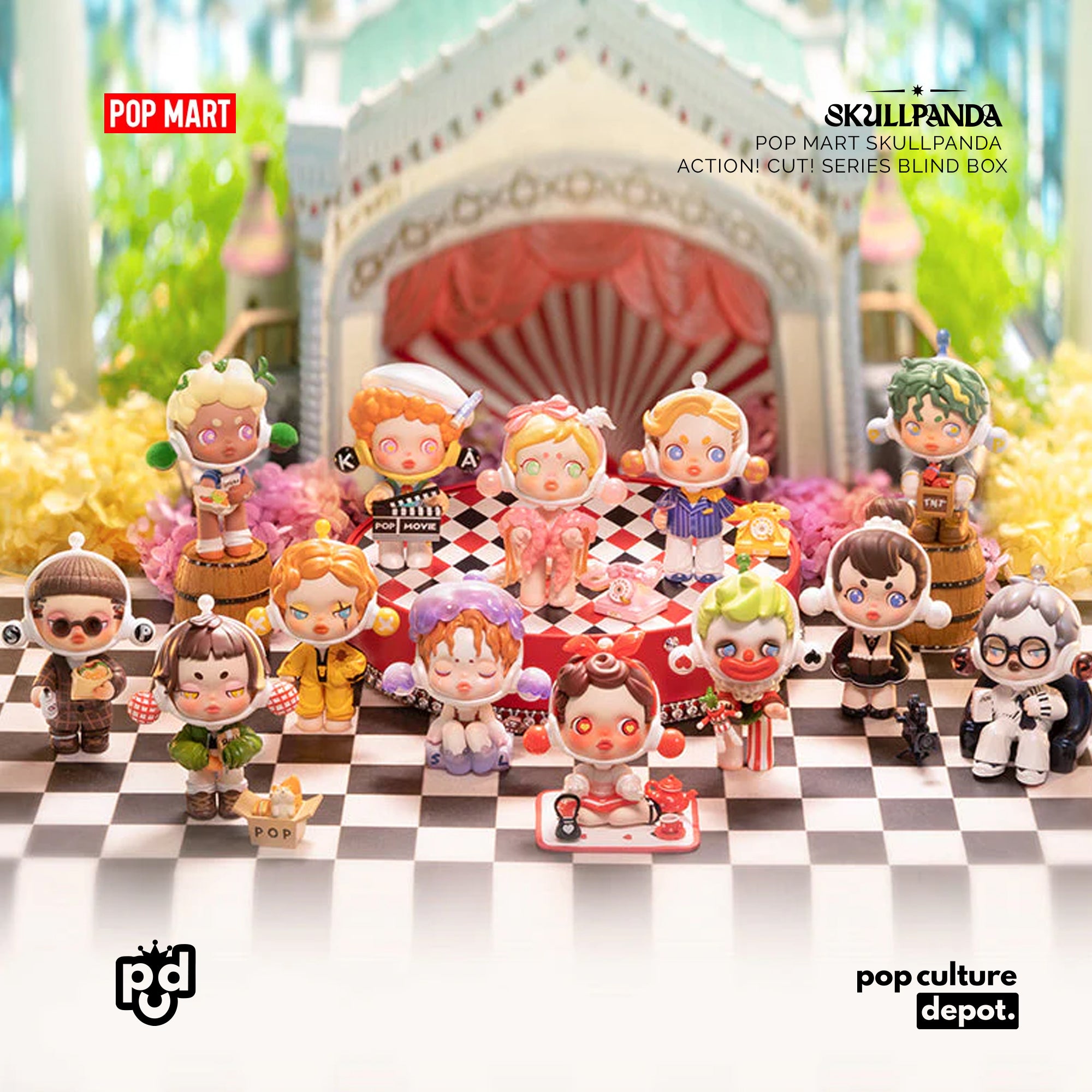 POP MART SKULLPANDA action! cut! Series Blind Box – POP CULTURE DEPOT