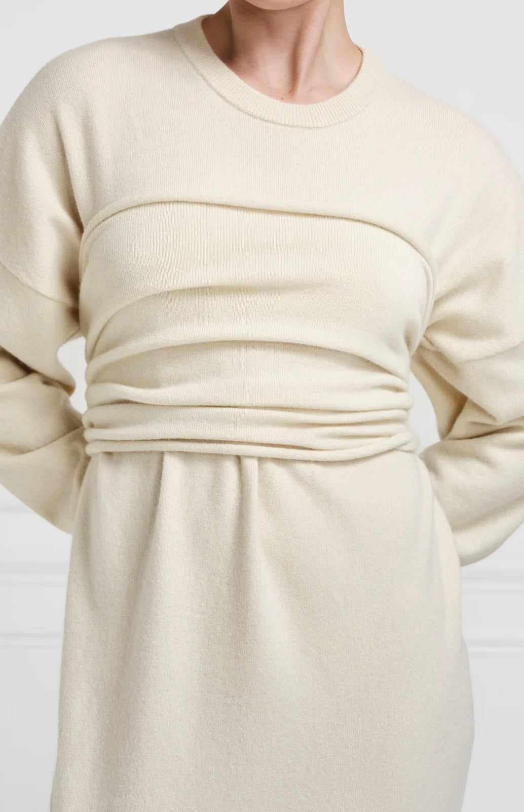 EXTREME CASHMEREn°8 beltinSUNFLOWER/CREAM – PORT