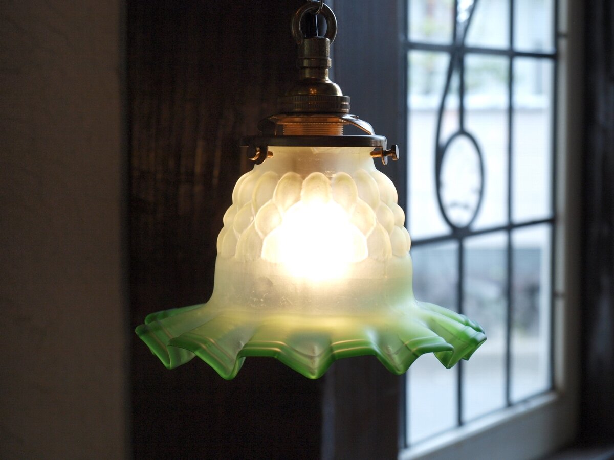 ペンダントランプ - フロストガラス(36-23-44-2) | アンティークハウス