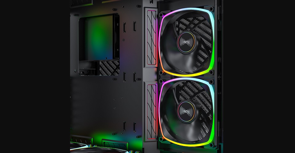 Buy Montech RX140 PWM ARGB 140mm Reverse Fan Black [RX140-PWM-B