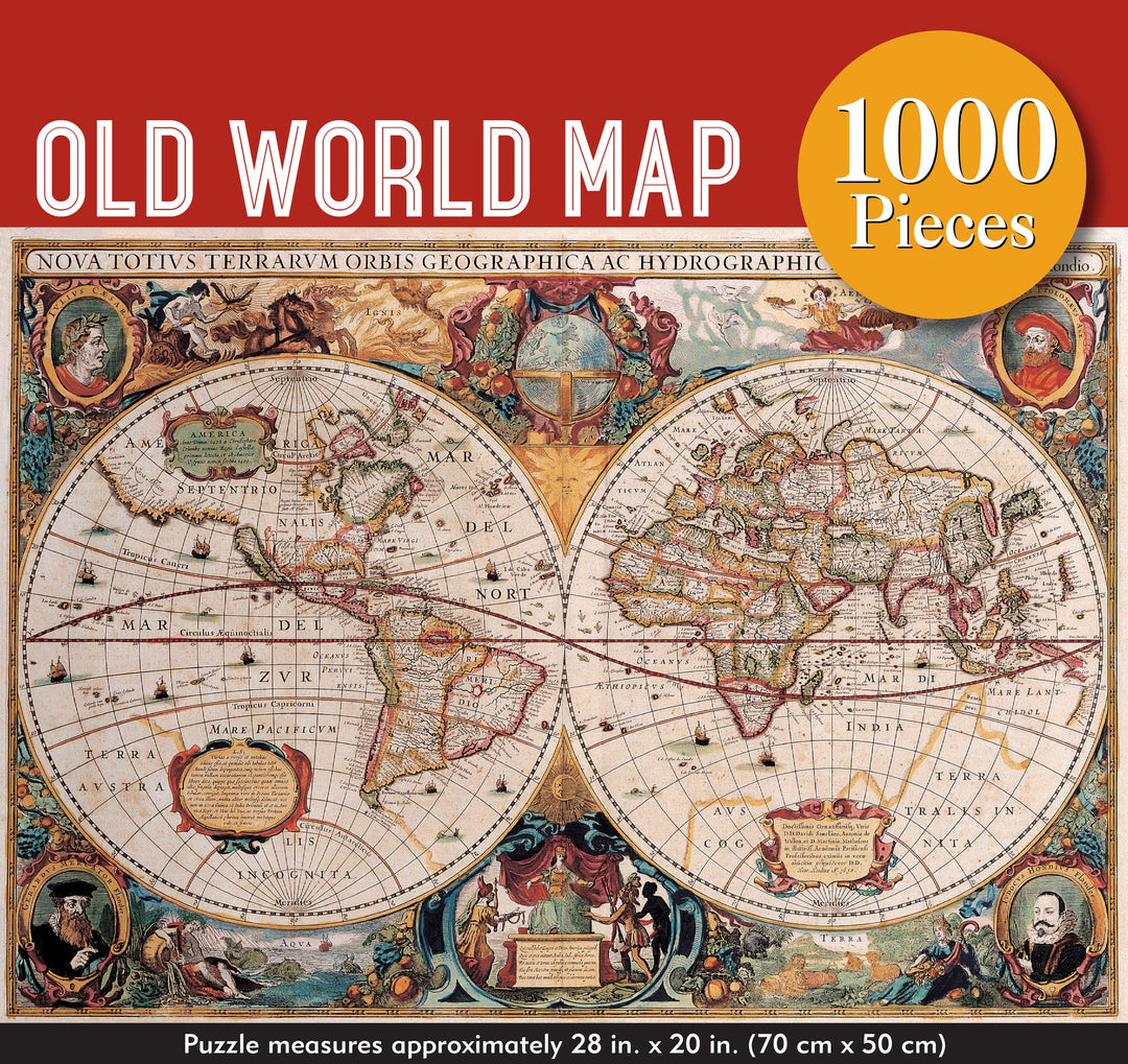 Old World Map 1000 Piece Jigsaw Puzzle – Peter Pauper Press