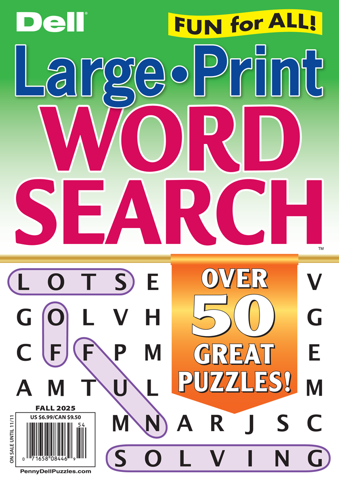 Dell Large-Print Word Search - Penny Dell Puzzles
