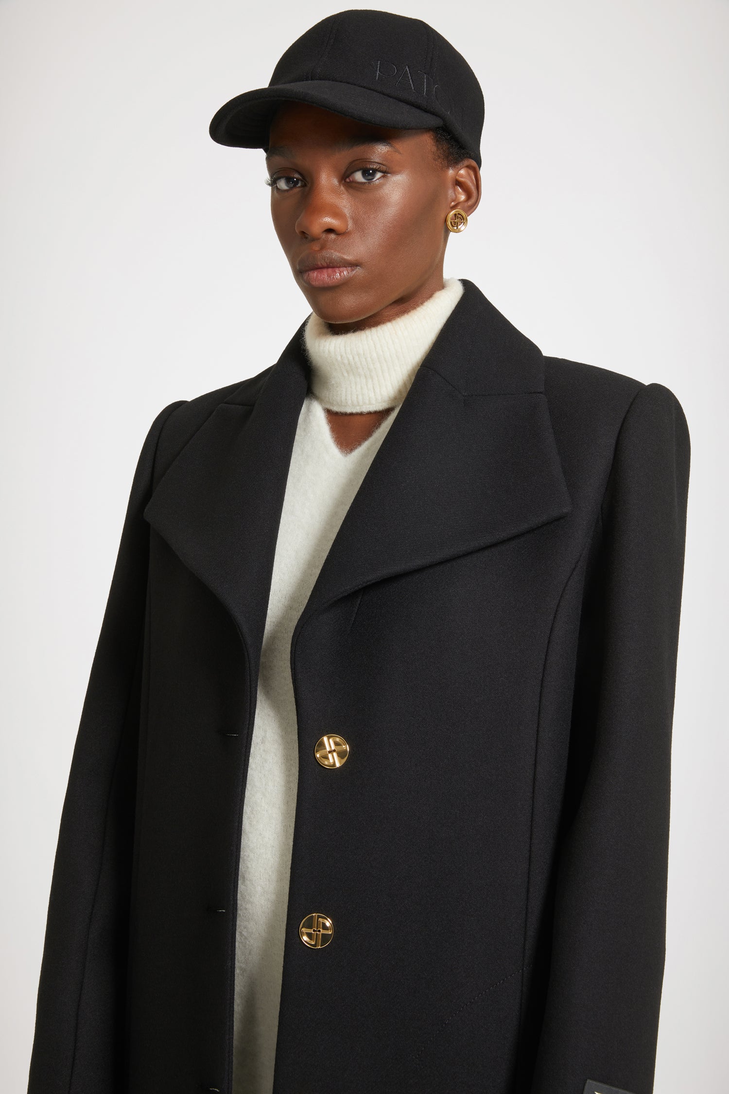 Patou | ウール混フェルト製ロングテーラードコート