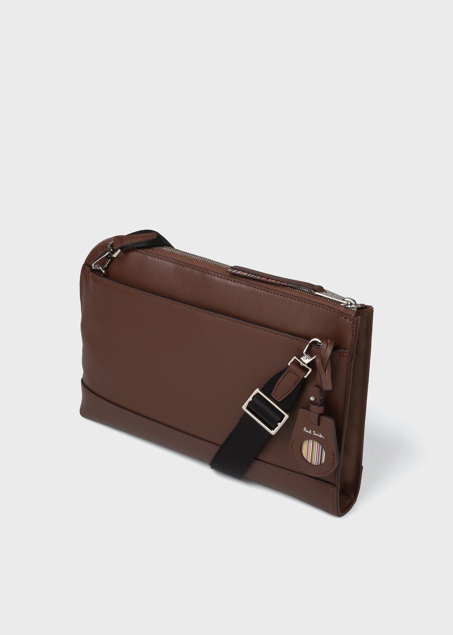 モダンビジネス 2WAYクラッチバッグ（ダークブラウン） ｜ポール・スミス